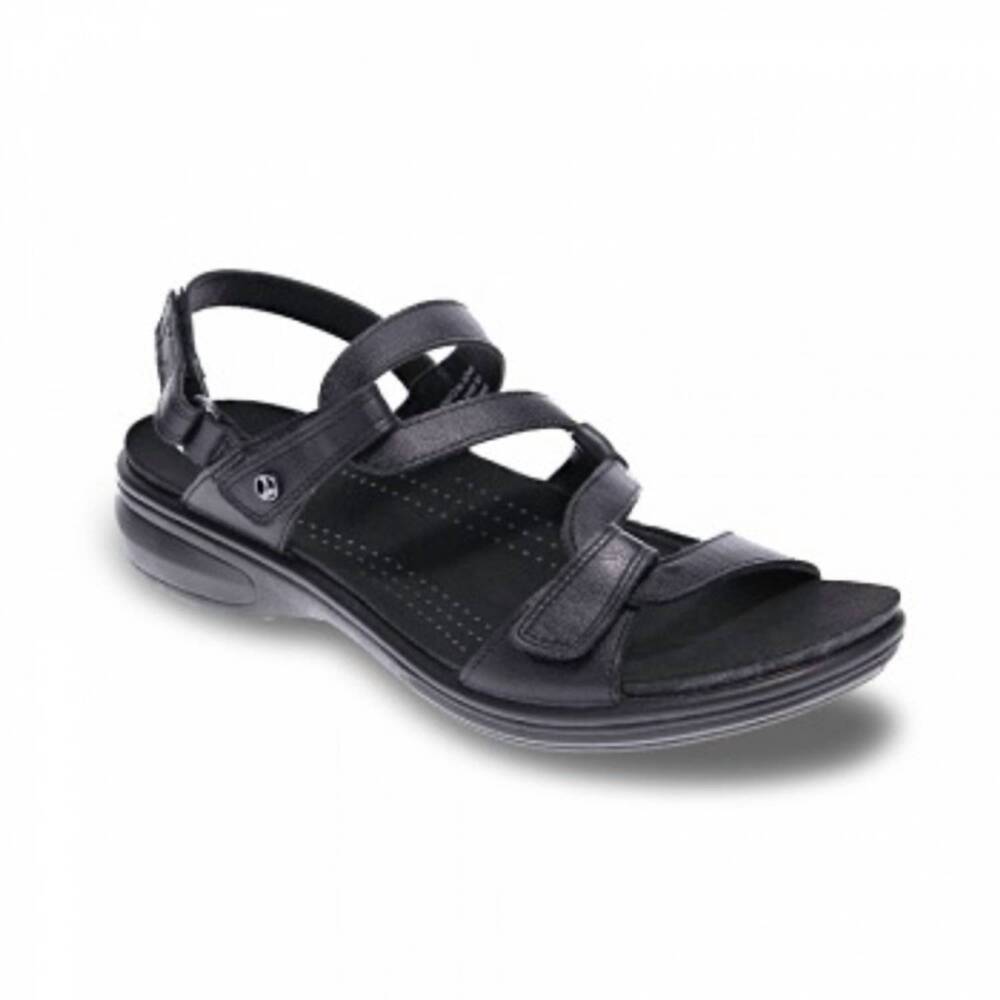 NEW REVERE women's emerald sandals in black